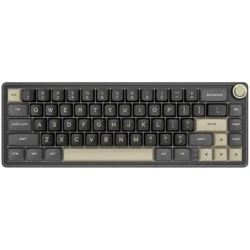 Tastatura Gaming Royal Kludge R65, Chartreuse Switch, iluminare RGB, Wired (Negru/Maro)