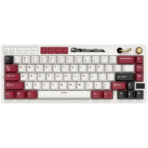 Tastatura Gaming Royal Kludge RK-M65, Beige switch, iluminare RGB, Wireless 2.4Ghz, Bluetooth (Multicolor)