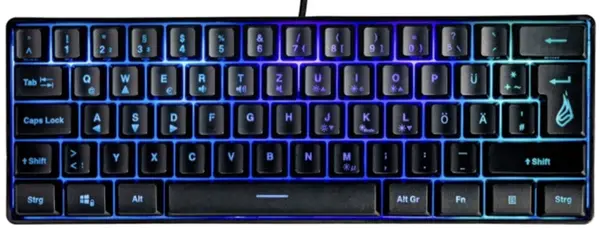 Tastatură gaming SureFire - KingPin X1 60%, RGB, neagră