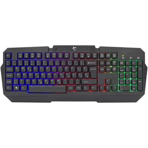 Tastatura Gaming White Shark GK-2105 DAKOTA, USB, Lumini RGB, Layout US (Negru)