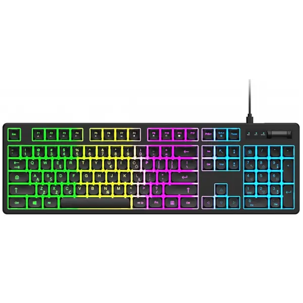 Tastatura Gaming Wired USB WZK WKG-200, RGB, 1.5m, Neagra