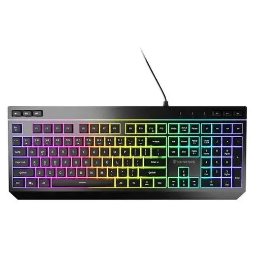 Tastatura Genesis Rhod 530, iluminare RGB, Wired, USB (Negru)