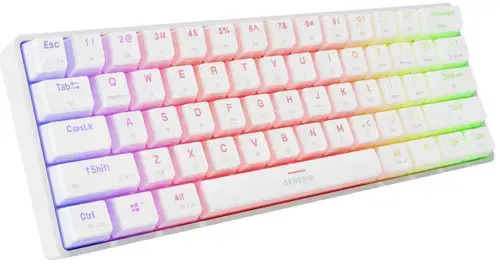 Tastatura Genesis Thor 660 G2, Wireless 2.4GHz, Bluetooth, Wired, iluminare RGB, Switch Gateron Red (Alb)
