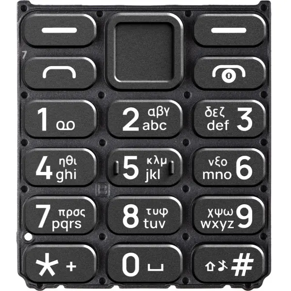 Tastatura Greceasca HMD 110 / Nokia 110 4G (2024), Neagra, Service Pack SP20Z14Z1451S