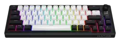Tastatura Hator Skyfall 65 Mag Ultra 8K, Wired, Wireless 2.4Ghz, Bluetooth, iluminare RGB (Negru/Alb)
