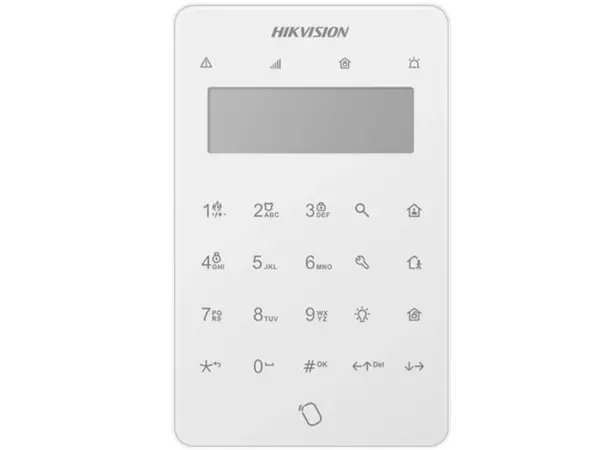 Tastatura LCD wireless Tri-X Hikvision AX HYBRID PRO G2, 868Mhz, 900m, PIN, card, iesire releu