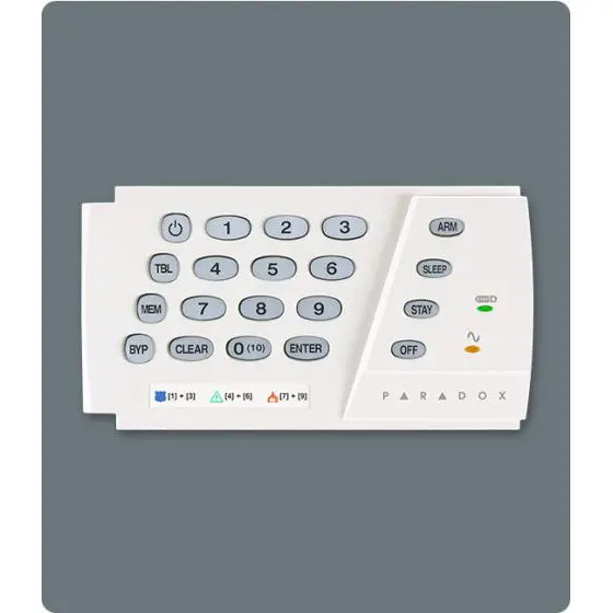 Tastatura LED pe fir 10 zone Paradox K636