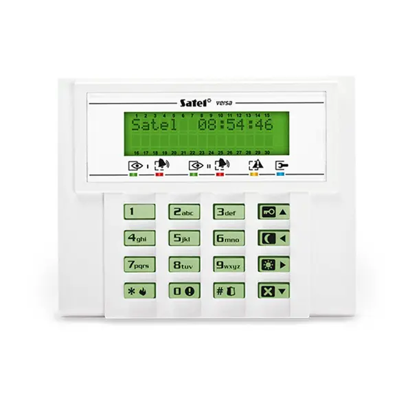 Tastatura LED Satel VERSA-LCD-GR, display LCD, buzzer