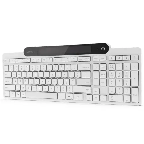 Tastatura Lenovo 800 Self-Charging, Bluetooth (Alb)
