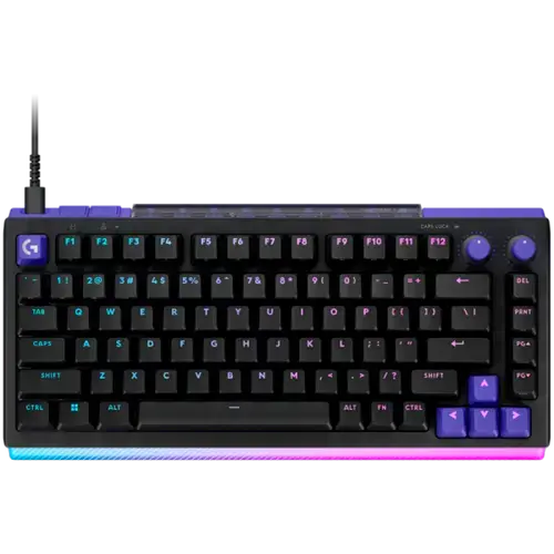 Tastatura Logitech G512 X 75, USB, Layout US INT, Switch-uri Linear (Negru)