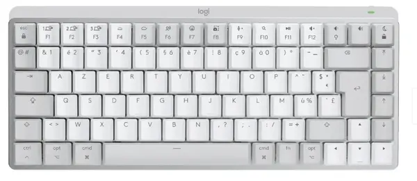 Tastatură Logitech - MX Mechanical Mini for Mac, Pale Grey