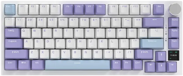 Tastatură mecanică AJAZZ– AK820 Pro, fără fir , Gift Switch, RGB, mov