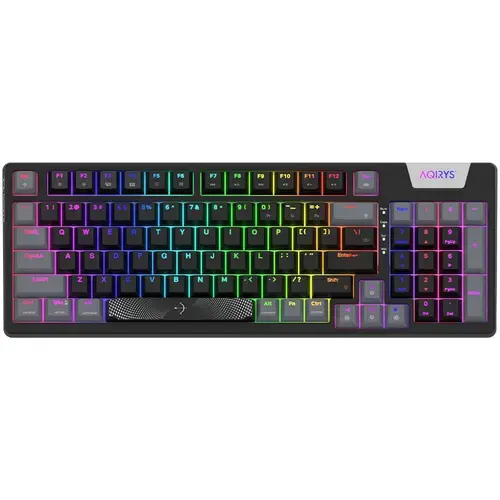 Tastatura Mecanica AQIRYS Adara, USB, Iluminare RGB, Switch HaiMu Pink, Negru