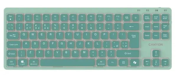 Tastatură mecanică Canyon – OnType 10, TKL, verde