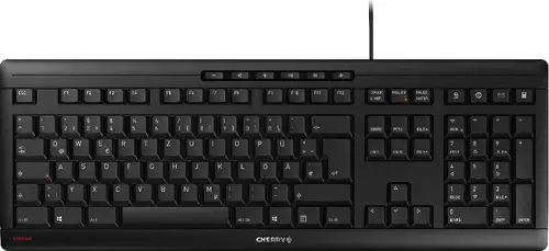 Tastatura Mecanica Cherry STREAM, USB, Layout DE (Negru)