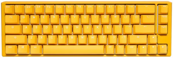 Tastatura mecanica Ducky - One 3, MX Cherry Black, RGB, galbena