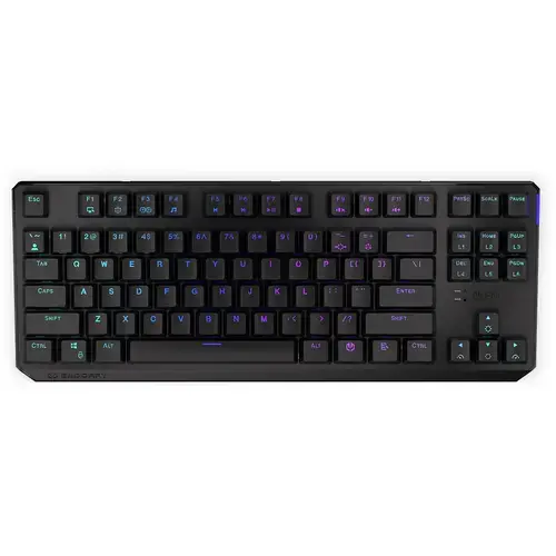 Tastatura Mecanica Endorfy Thock TKL Wireless, iluminare RGB, USB-A, Bluetooth, Switch Kailh Box Black, Layout US (Negru)
