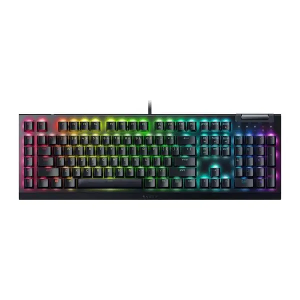 Tastatura mecanica gaming BlackWidow V4 X Yellow Linear Gen 3, Negru