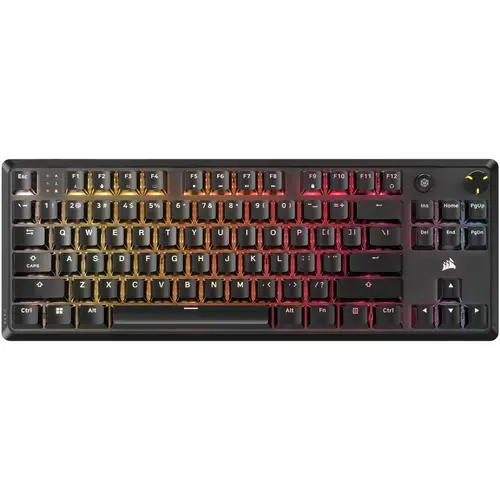 Tastatura mecanica gaming Corsair K70 Core TKL, MLX Red v2 Linear Switches, amortizare a sunetului, RGB