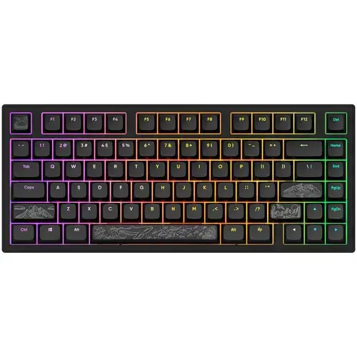 Tastatura Mecanica Gaming Dark Project ALU81A Terra Nostra, 81 keys, Full RGB, switch-uri g3ms Moonstone Pre-lubed, carcasa aluminiu, Negru