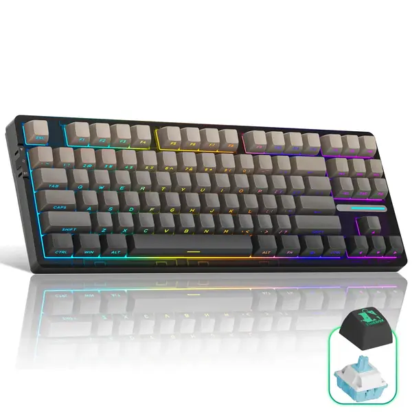 Tastatura Mecanica Gaming Timebox, 80%, Hot-Swap, Wireless, Gasket, Silentioasa - Default Title