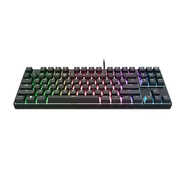 Tastatura Mecanica Gaming TKL Trust GXT 864 Cada Full RGB Black US