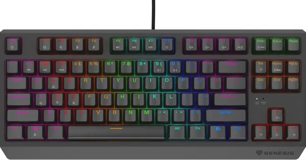 Tastatură mecanică Genesis - Thor 230 TKL Lite, Outemu Red, RGB, negru