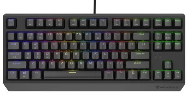 Tastatură mecanică Genesis - Thor 230 TKL, Outemu Brown, RGB, negru