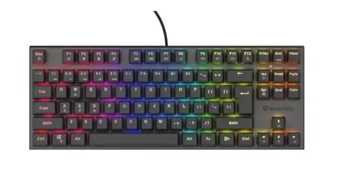 Tastatura mecanica Genesis Thor 303 TKL HS, Wired, iluminare RGB, Silent (Neagra)