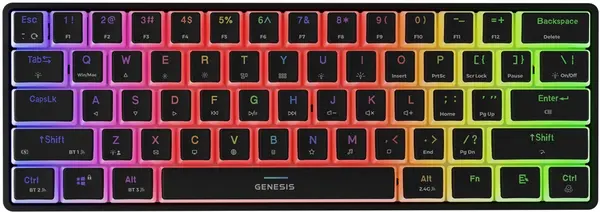 Tastatură mecanică Genesis - Thor 660 G2, wireless, Gateron Brown, negru