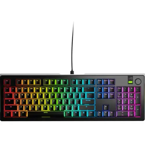 Tastatura mecanica Glorious GMMK 3 PRO, Fox Switches, Cu fir, USB, 104 taste (Negru)