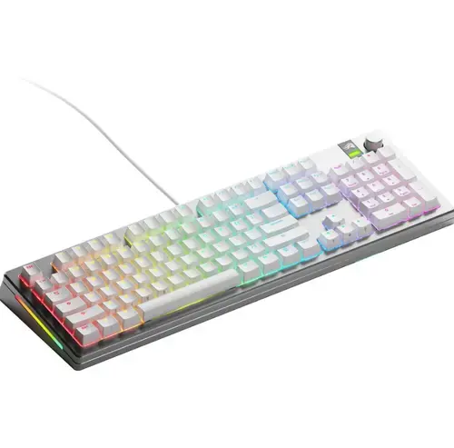 Tastatura mecanica Glorious GMMK 3 PRO, Fox Switches, Cu fir, USB, 104 taste (Argintiu)