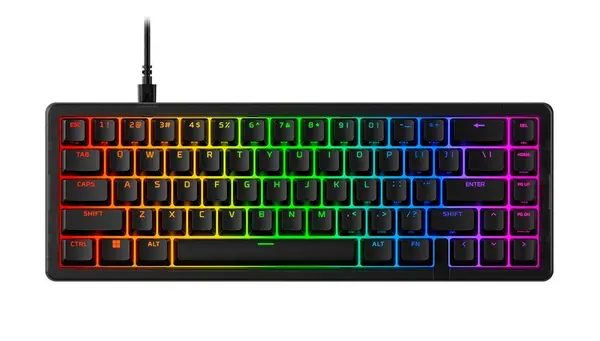 Tastatură mecanică HyperX - Origins 2 65, HyperX Linear Red, RGB, negru