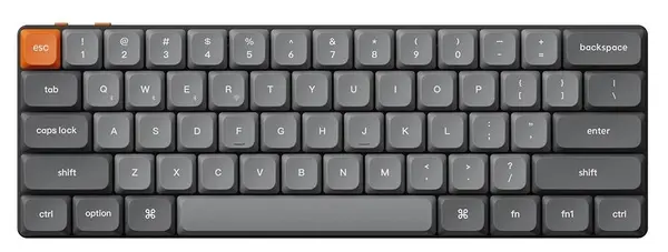 Tastatură mecanică Keychron – K9 Max, Milk POM Red Linear, RGB, neagră/gri