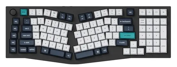 Tastatură mecanică Keychron - Q13 Max, wireless, Gateron Jupiter Red Linear, RGB, gri