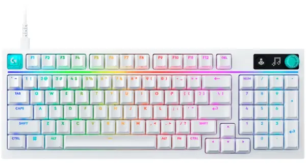 Tastatură mecanică ра Logitech - G316 X 98, Tactile, RGB, alb