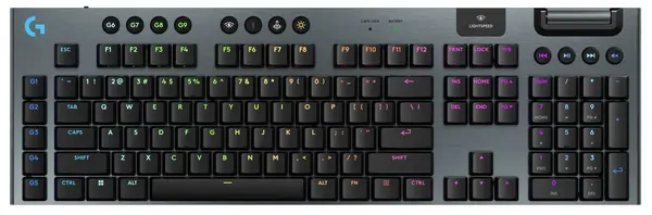 Tastatură mecanică Logitech - G915 X Lightspeed Low-Profile, fără fir , Clicky, RGB, negru