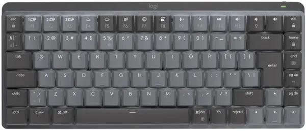Tastatura mecanica Logitech - MX Mechanical Mini, wireless, gri