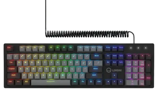 Tastatură mecanică Lorgar - Azar 514, Linear Dream, RGB, negru