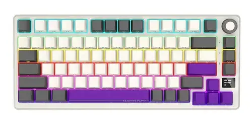 Tastatura mecanica Lorgar - KBP7075W, wireless, Linear, RGB (Bej)