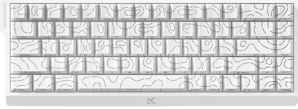 Tastatură mecanică MCHOSE - Ace 68, Ice Rhino Magnetic Switch, RGB, albă