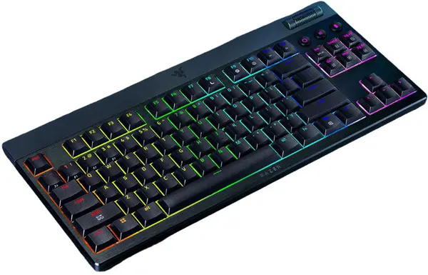 Tastatură mecanică Razer - BlackWidow Tenkeyless HyperSpeed Green Switch, wireless, tactile, neagră