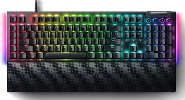 Tastatură mecanică Razer - BlackWidow V4, galben, RGB, negru
