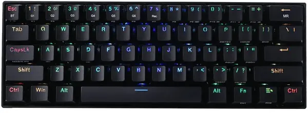 Tastatură mecanică Redragon - Draconic Pro, wireless, Brown, neagră