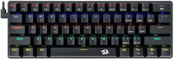 Tastatura mecanica Redragon - Jax K613-KB, brown, LED, neagra