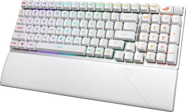 Tastatură pentru jocuri ASUS - ROG Strix Scope II 96, fără fir , RGB, alb