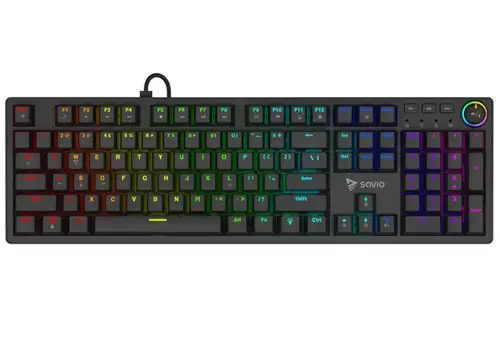 Tastatura Savio Styx, Outemu Blue Switches, iluminare RGB, Wired, USB (Negru)