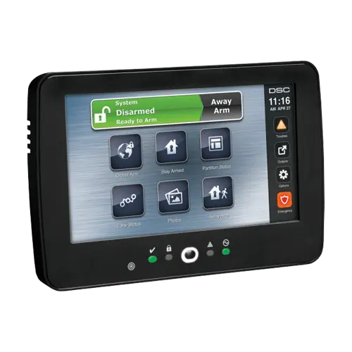 Tastatura touchscreen color 7 inch, 128 zone, cititor proximitate, negru, EN/RO, SERIA NEO - DSC HS2TCHPBLKEE1