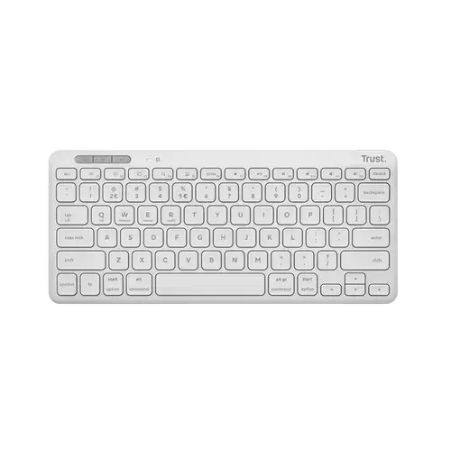 Tastatura Trust Lyra TR-25097, Wireless, USB-A / USB-C (Alb)