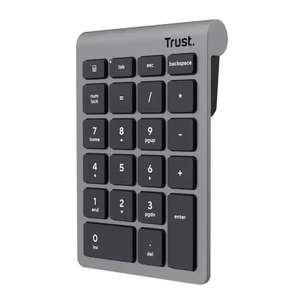 Tastatura Trust numerica wireless Xalax , 22 taste, Gri
